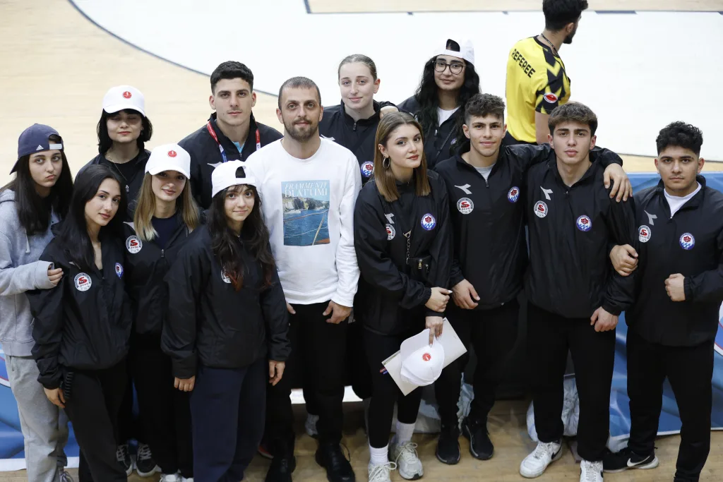 The FIFS committee and volunteer team together at the Football Skating World Cup 2024