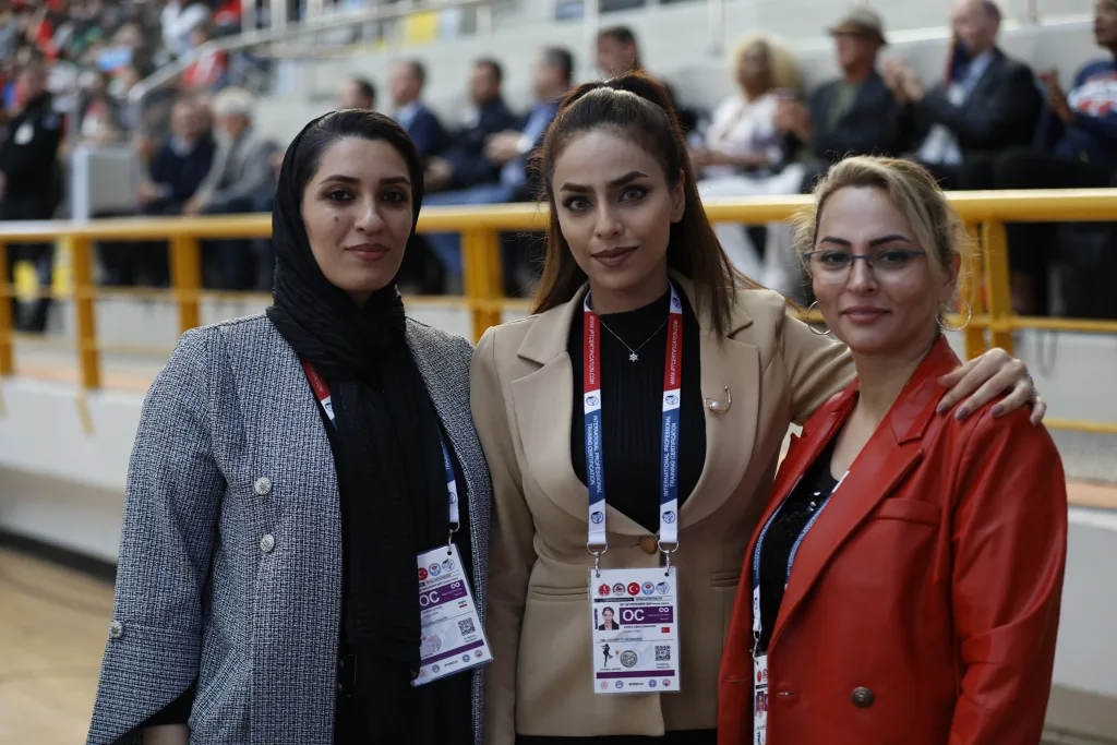 Women representatives of national federations together at the Football Skating World Cup 2024