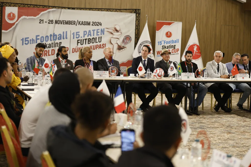 Wide view of the FIFS World Congress 2024 in Trabzon with national delegations present