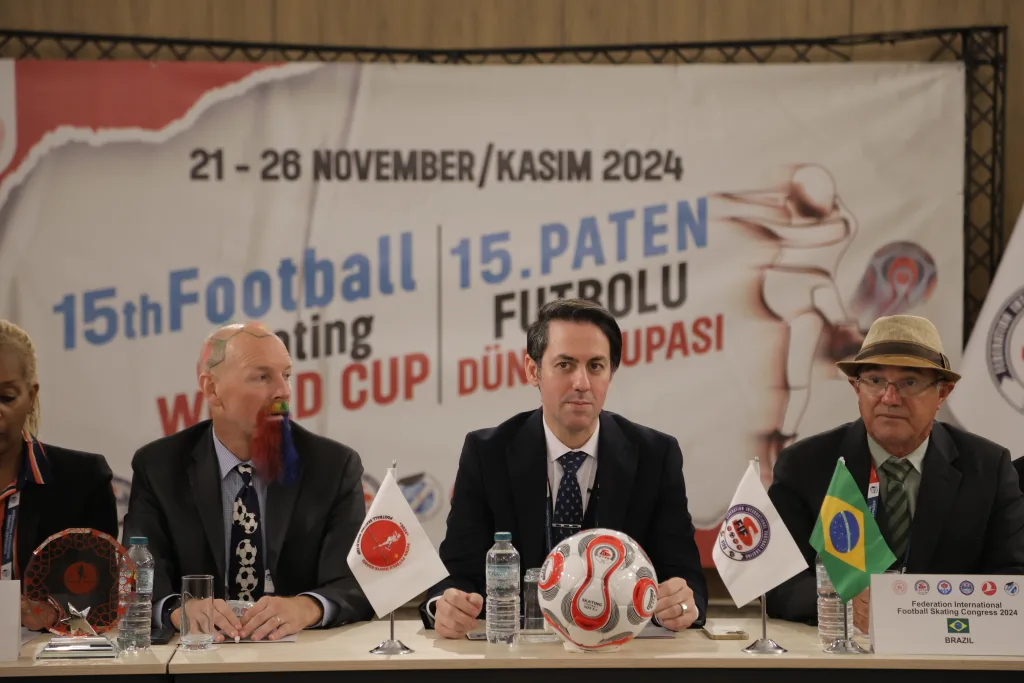 Delegates seated around the FIFS World Congress table in Trabzon