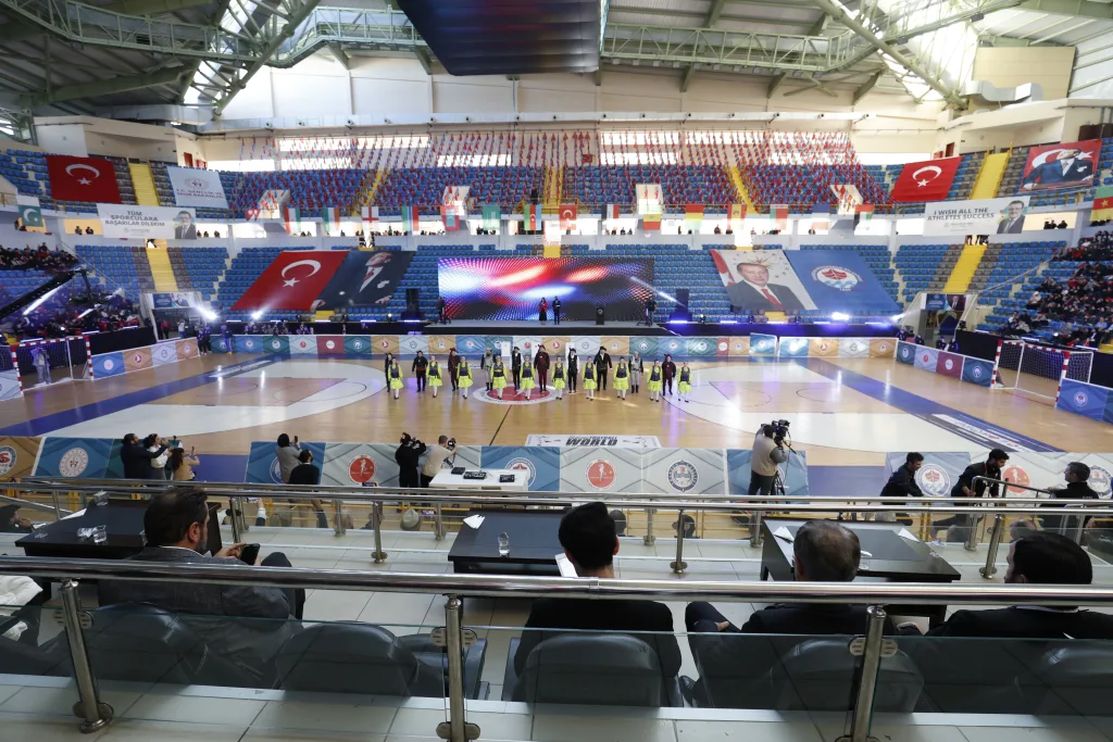 Wide view of the full arena during the Football Skating World Cup 2024 in Trabzon