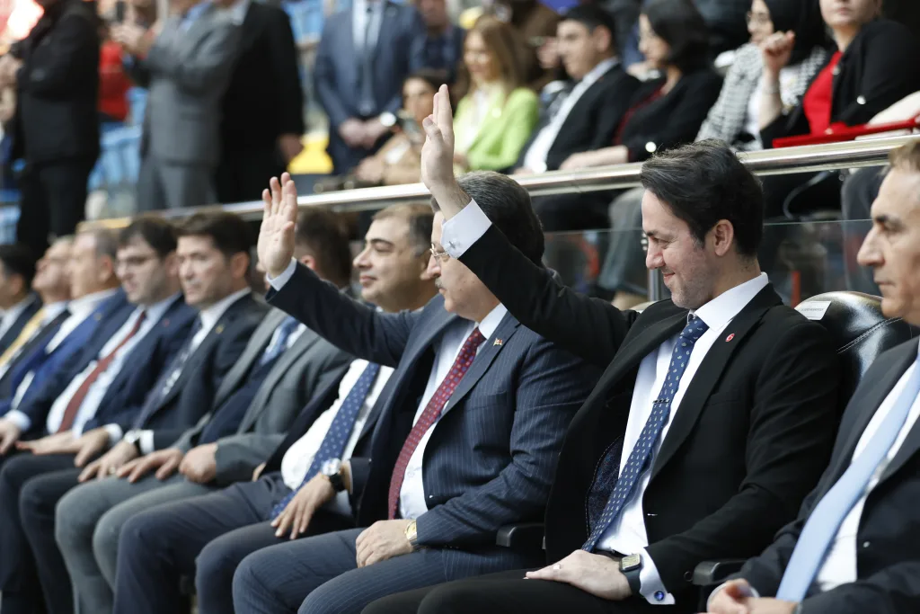 Federation officials and institutional guests at the opening programme of the Football Skating World Cup 2024