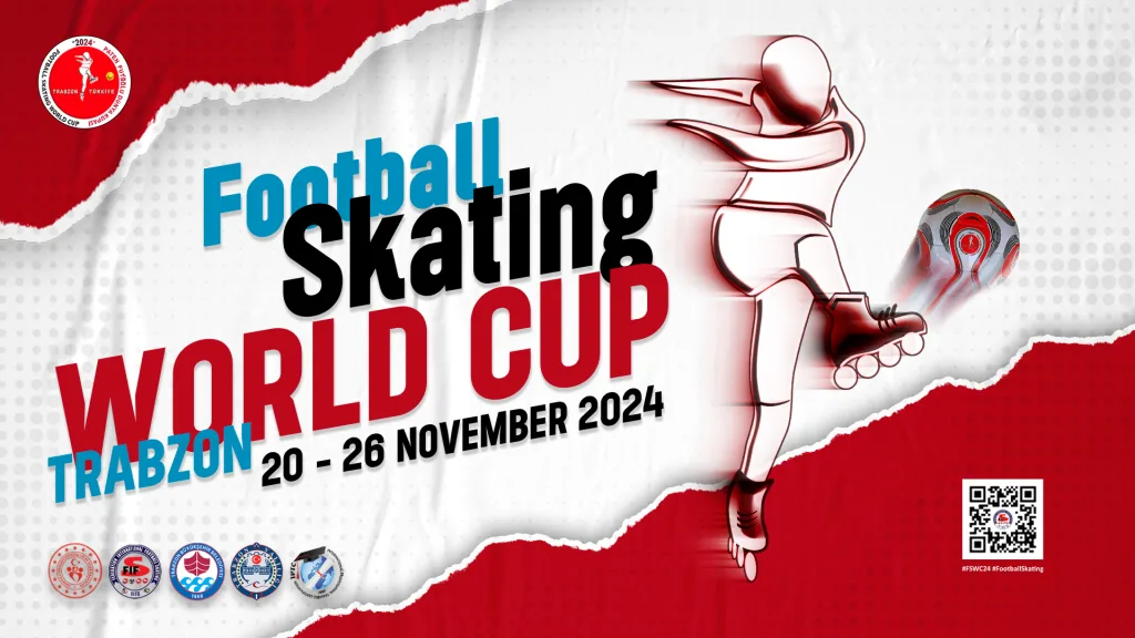 Official poster of the Football Skating World Cup 2024, Trabzon, 20–26 November 2024