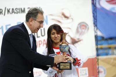 Award and trophy presentations at a Football Skating World Cup ceremony (photograph 19 of 24)