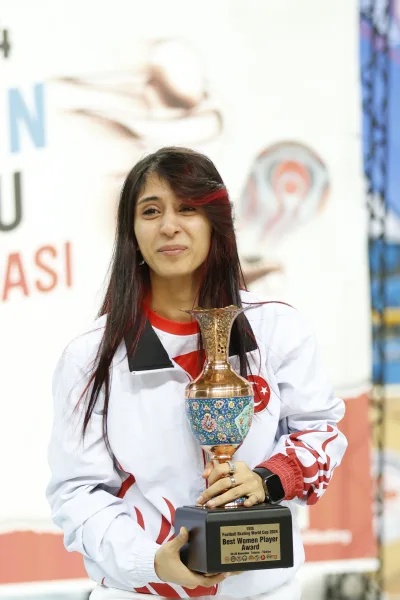 Award and trophy presentations at a Football Skating World Cup ceremony (photograph 21 of 24)