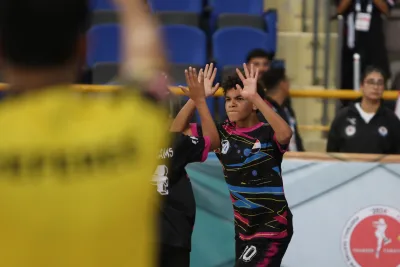 Young athletes competing in the first Junior Football Skating World Cup (photograph 5 of 26)