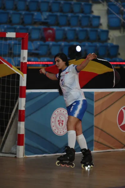 The opening ceremony of the Football Skating World Cup 2024, including the parade of nations (photograph 19 of 30)