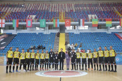 FIFS international referees officiating and preparing for Football Skating matches (photograph 6 of 19)