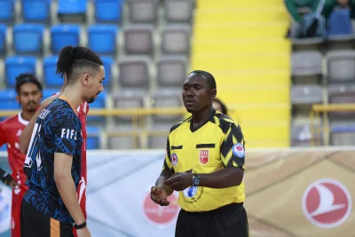 FIFS international referees officiating and preparing for Football Skating matches (photograph 26 of 26)