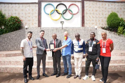 Participants at an international Football Skating coaching and refereeing seminar (photograph 9 of 18)