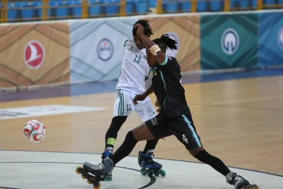 Match action from the 15th Senior Football Skating World Cup in Trabzon (photograph 1 of 34)