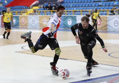 Match action from the 15th Senior Football Skating World Cup in Trabzon (photograph 28 of 34)